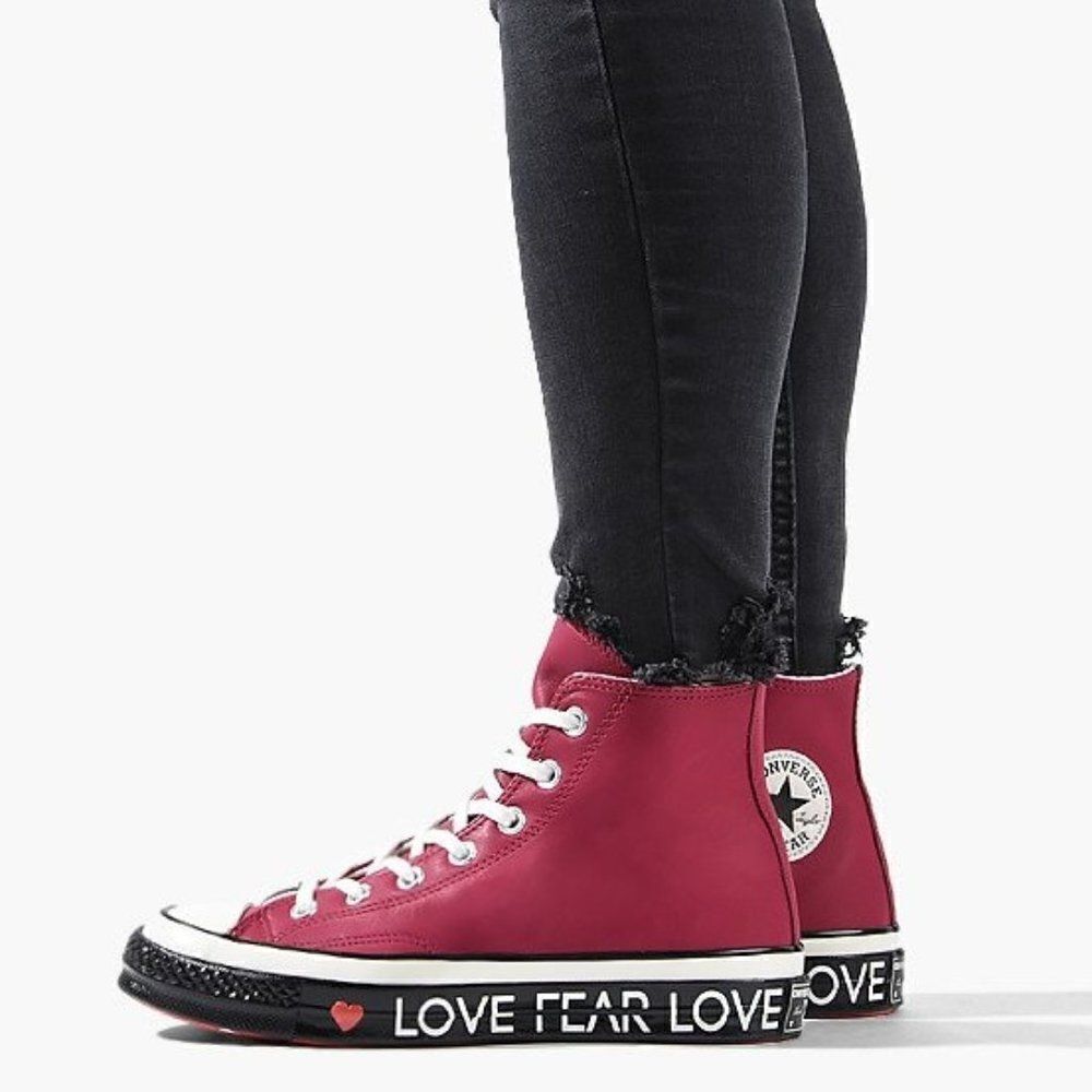 CONVERSE CHUCK 70 HI "LOVE GRAPHIC" 563472C Womens 10.5 Mens 8.5 US 42 EUR RED